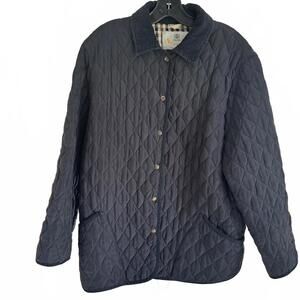 Aquascutum London Quilted Puffer Jacket - Dark Blue
